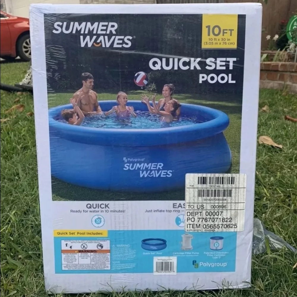 Summer Waves 10'x30" Inflatable Pool